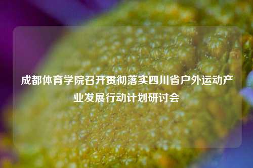 成都体育学院召开贯彻落实四川省户外运动产业发展行动计划研讨会