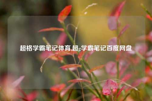 超格学霸笔记体育,超g学霸笔记百度网盘