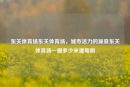 东关体育场东关体育场，城市活力的源泉东关体育场一圈多少米潘粤明