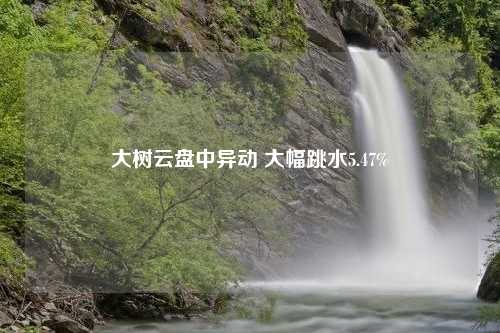 大树云盘中异动 大幅跳水5.47%