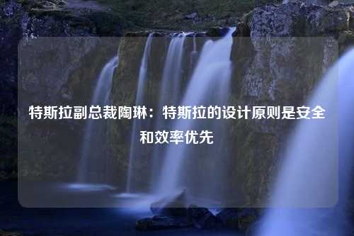 特斯拉副总裁陶琳：特斯拉的设计原则是安全和效率优先